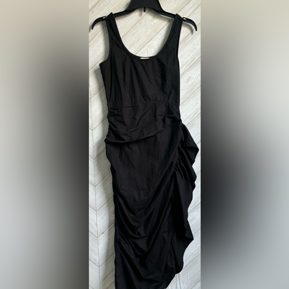 RHODE black midi dress sleeveless 0